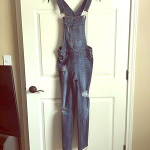 Denim overalls